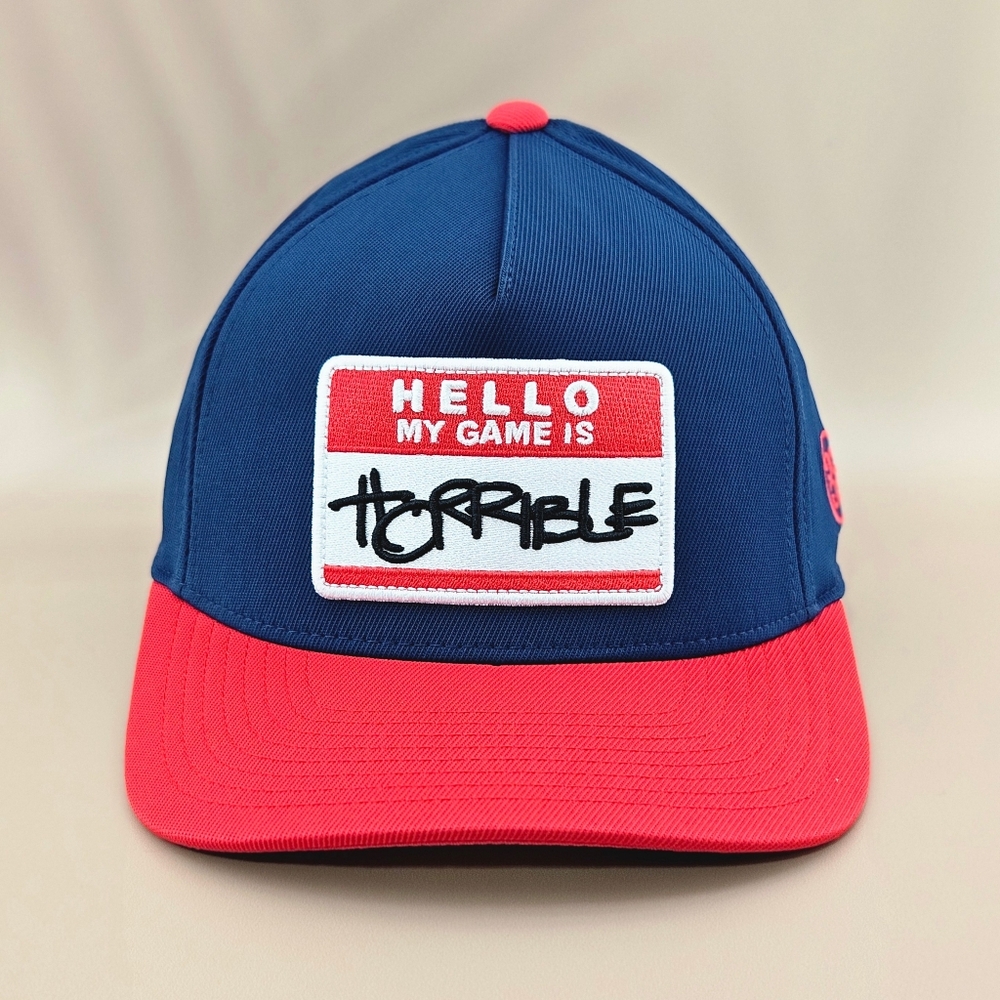 G/FORE Hat Cap Twilight 'Hello My Game Is Horrible' Golf Outdoor Vacation Logo